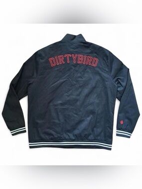 Dirtybird Black & Red Men's Varsity Jacket, Size M